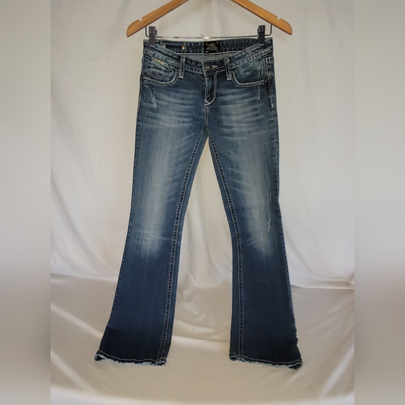 Express ReRock Faded Skinny Jeans Sz 25